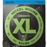 D'Addario EXL165 Reg Light Top/Med Btm Nickel Wound Strings