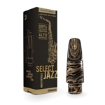 D'Addario Select Jazz Marbled Alto Saxophone Mouthpiece- Choose 5M or 6M