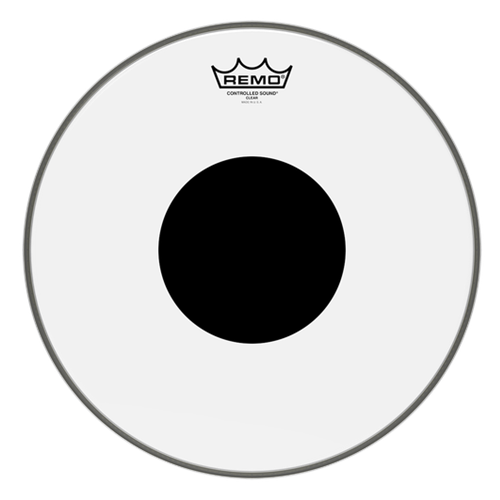 Remo® Controlled Sound® Clear Black Dot™ Drumheads- Choose Size
