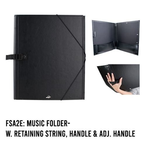 Protec Standard Sheet Music Folder with Elastic Band Closure Model F2E 