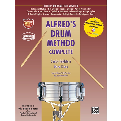 Alfred's Drum Method- Choose Book 1, Book 2, or Complete Set.